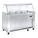 Bain-Marie Heated Display Showcase - 1390x800x1290mm - 4x GN - MM 80 140G