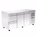 Kühltisch - 1850x700x880mm - mit 2 Türen + 2 Schubladen - Fassungsvermögen: 458 L – PA GN 185M200