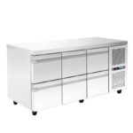 Refrigerated counter - 1850x700x880mm - with 6 drawers - Capacity: 458 L – PA GN 185M222