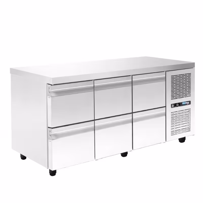 PA-GN-185M222-2 Kühltisch - 1850x700x880mm - mit 6 Schubladen - Fassungsvermögen: 458 L – PA GN 185M222 – Bild 1