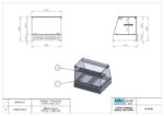 Countertop Heated Display Case with Forced Air - 800x680x680mm - 2x GN - BI HE 80 - Image 3