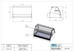 Countertop Refrigerated Display Case with Forced Air - 1100x680x680mm - 3x GN - BI RE 110C - Image 3