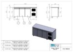 Πάγκος συντήρησης με ψυκτικό μηχάνημα - 1850x600x880mm - με 3 πόρτες - Χωρητικότητα 379 Lt – PA 60 185M - Image 3