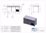 Kühltisch mit Kühlaggregat - 1570x700x880mm - mit 2 Türen - Fassungsvermögen: 439 L – PA 70 157M – Bild 2