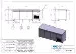 Kühltisch mit Kühlaggregat - 2090x700x880mm - mit 3 Türen + 1 Schublade - Fassungsvermögen: 620 L – PA 70 209M – Bild 3