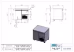 Kühltisch mit Kühlaggregat - 890x700x880mm - mit 1 Tür + 1 Schublade - Fassungsvermögen: 195 L – PA GN 089M – Bild 3