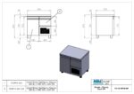 Πάγκος συντήρησης με ψυκτικό μηχάνημα - 890x700x880mm - με 1 πόρτα + 1 συρτάρι - Χωρητικότητα 195 Lt – PA GN 089M - Image 3