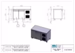 Kühltisch mit Kühlaggregat - 140x700x880mm - mit 2 Türen - Fassungsvermögen: 287 L – PA GN 140M – Bild 3