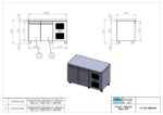 Πάγκος συντήρησης με ψυκτικό μηχάνημα - 140x700x880mm - με 2 πόρτες - Χωρητικότητα 287 Lt – PA GN 140M - Image 3
