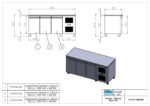 Πάγκος συντήρησης με ψυκτικό μηχάνημα - 1850x700x880mm - με 3 πόρτες - Χωρητικότητα 458 Lt – PA GN 185M - Image 3