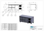 Ψυγείο-Πάγκος συντήρησης - 1850x700x880mm - με 1 πόρτα + 4 συρτάρια - Χωρητικότητα 458 Lt – PA GN 185M220 - Image 3