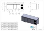 Πάγκος συντήρησης με ψυκτικό μηχάνημα - 2300x700x880mm - με 4 πόρτες - Χωρητικότητα 610 Lt - PA GN 230M - Image 3