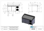 Refrigerated pizza counter - 1570x800x1100mm - with 2 doors - Capacity: 410 L - PA PI 155M - Image 2