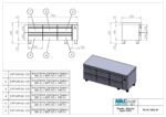 Πάγκος χαμηλός συντήρηση χωρίς μηχανή - 1500x600x640mm - με 6 συρτάρια - Χωρητικότητα 255 Lt – PA X6 150A - Image 3