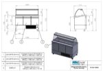 Commercial Fish Storage Refrigerator with Cooling Unit - 1340x700x1280mm - 3 Doors - Capacity 295L – PS GN 134KG - Image 3