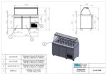 Refrigetated Salad Display with compressor SA GN 134M (R0S7.GN134R) - Image 7