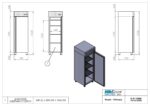 Ψυγείο Θάλαμος συντήρησης - 700x800x2090mm - GN 2/1 - Χωρητικότητα 640 Lt  - TH D1 070M - Image 3