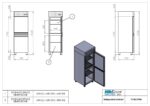 Upright refrigerator with split doors - 700x780x2150mm - TH D2 070M - Image 4