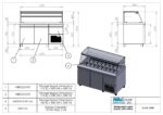 Ψυγείο-Βιτρίνα σαλατών - 1570x800x1290mm - 18 GN 1/4 - με 2 πόρτες + 1 συρτάρι - Χωρητικότητα 520 Lt – VI XA 157M - Image 2