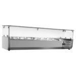 Countertop salad display case - 1740x400x450mm - SA PI 174T3